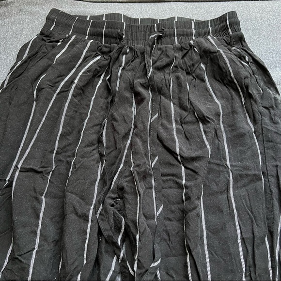 PLT Diya Black Pin Stripe Casual Pants - Picture 7 of 9